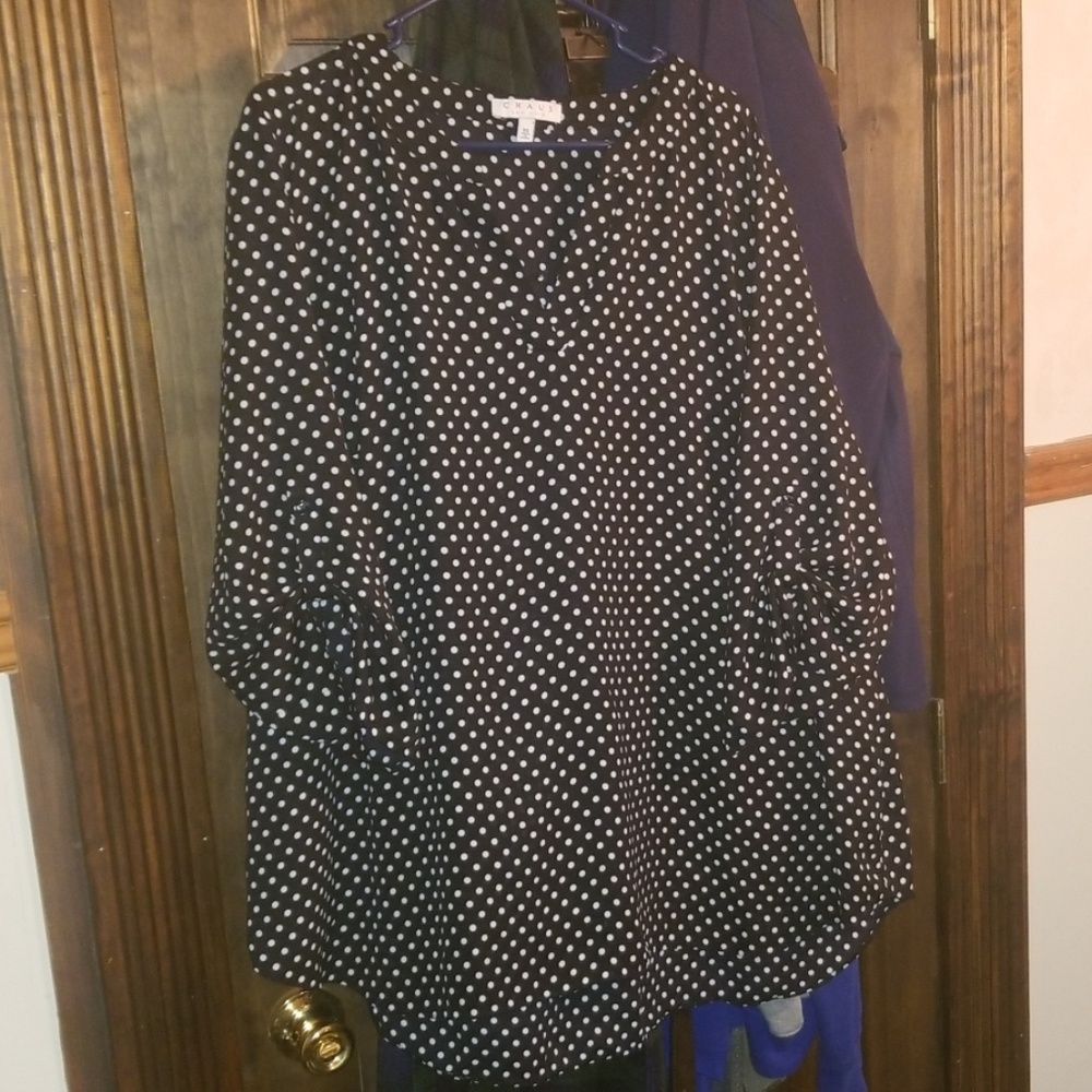 Polka dot blouse